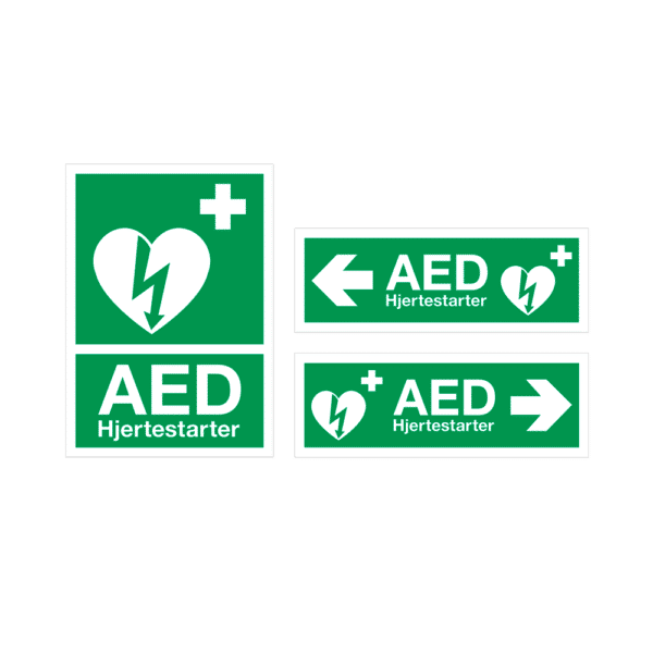 ZOLL AED 3 hjertestarter - hjertestarterskilte